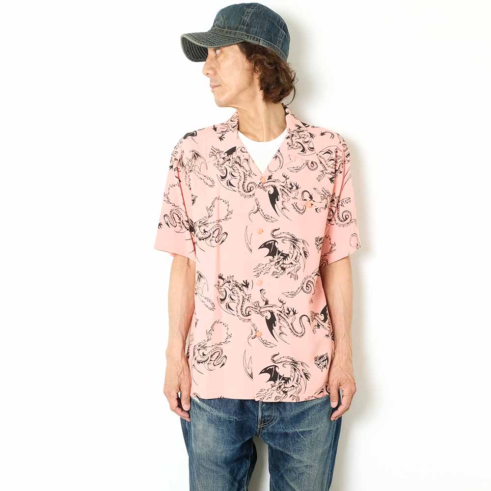 STAR OF HOLLYWOOD × VINCE RAY - HIGH DENSITY RAYON OPEN SHIRT - RETURN OF THE DRAGON - SH39309