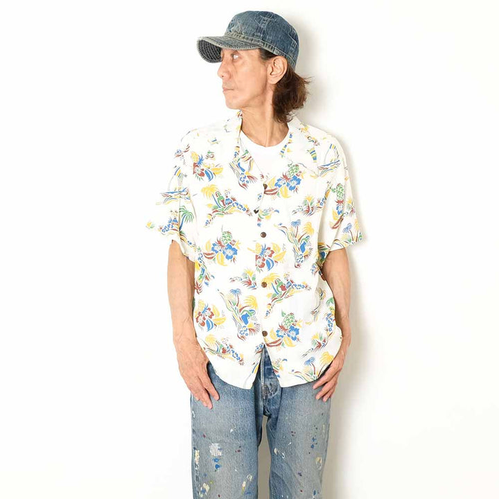 SUN SURF - S/S RAYON HAWAIIAN SHIRT - ISLAND TRIP - SS39620