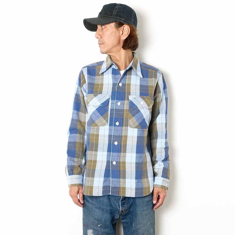 WAREHOUSE - Lot.3104 FLANNEL SHIRTS - E柄 - WH-3104E24