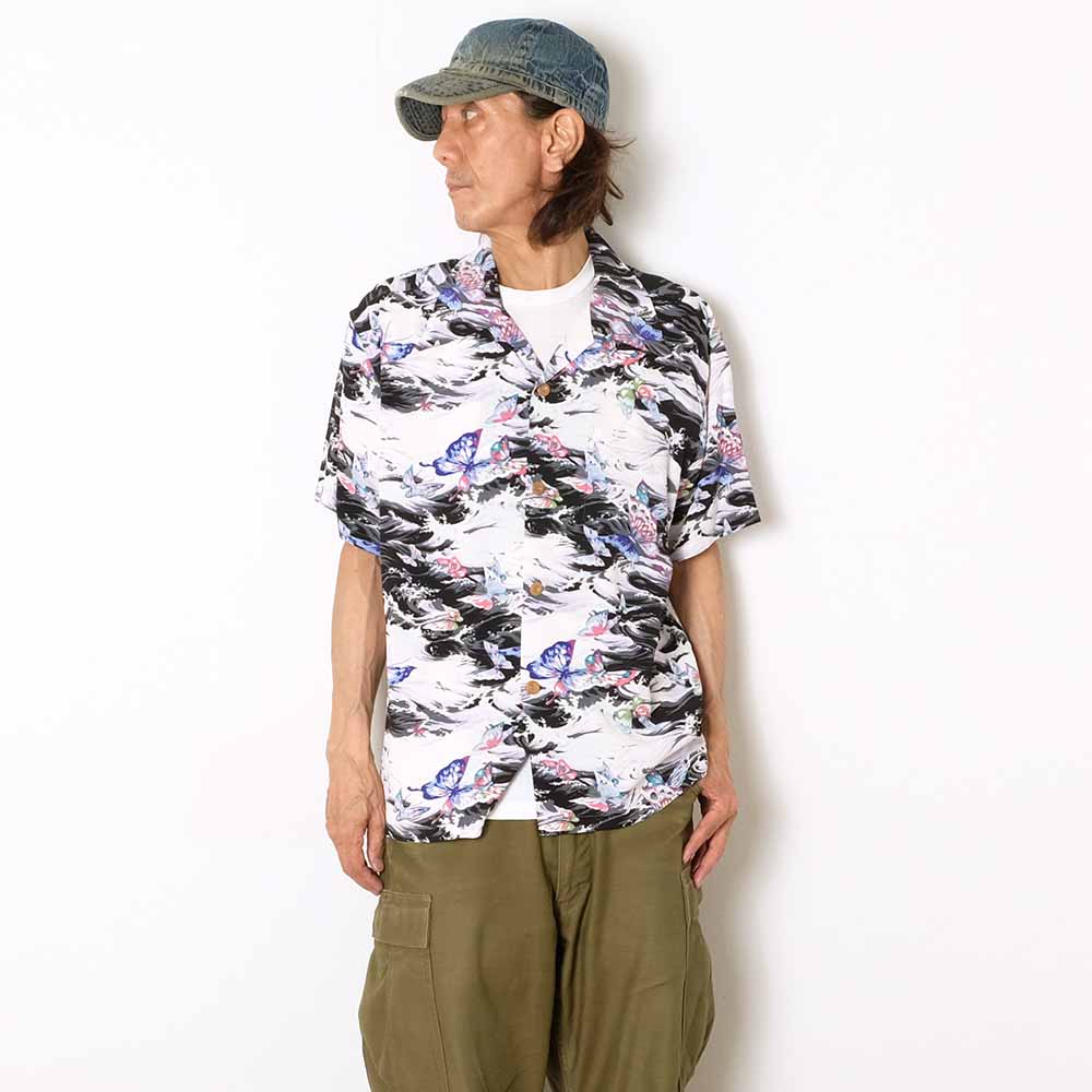 SUN SURF - S/S RAYON HAWAIIAN SHIRT - BUTTERFLY SPLASH - SS39627