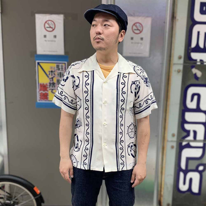 SUN SURF - S/S RAYON HAWAIIAN SHIRT - ALL ABOARD - SS39230