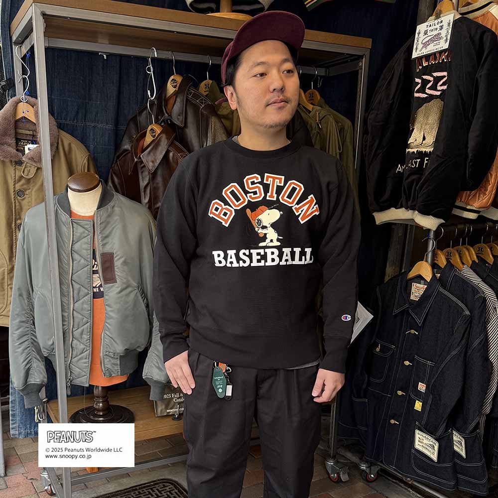 Champion - REVERSE WEAVE CREW NECK SWEATSHIRT - BOSTON - C3-C040