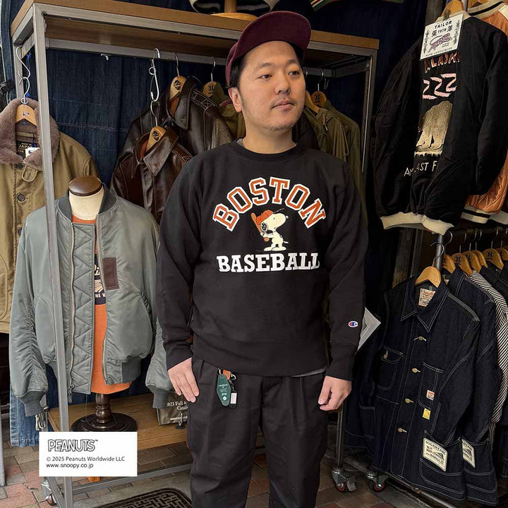 Champion - REVERSE WEAVE CREW NECK SWEATSHIRT - BOSTON - C3-C040