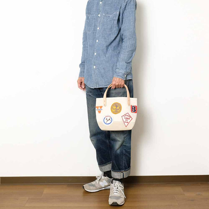 HERITAGE LEATHER CO. - VINTAGE PATCH MINI TOTE - HLC-9213
