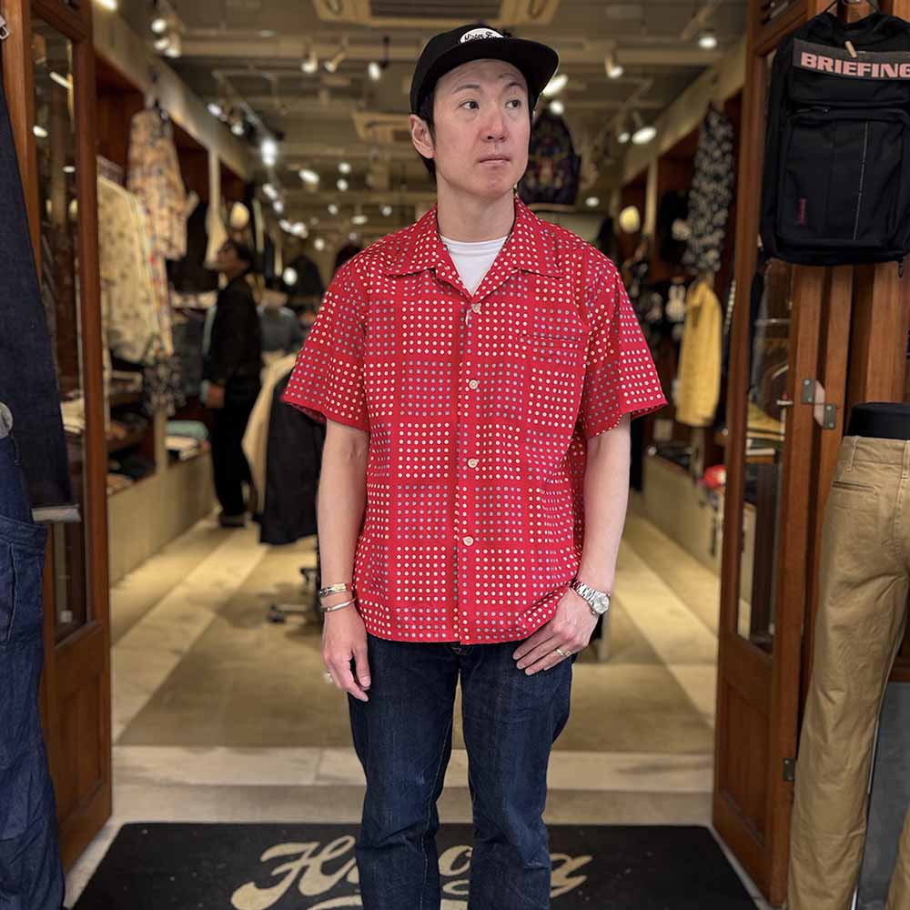 STAR OF HOLLYWOOD - TYPEWRITER COTTON OPEN SHIRT - POLKA DOT - SH39495