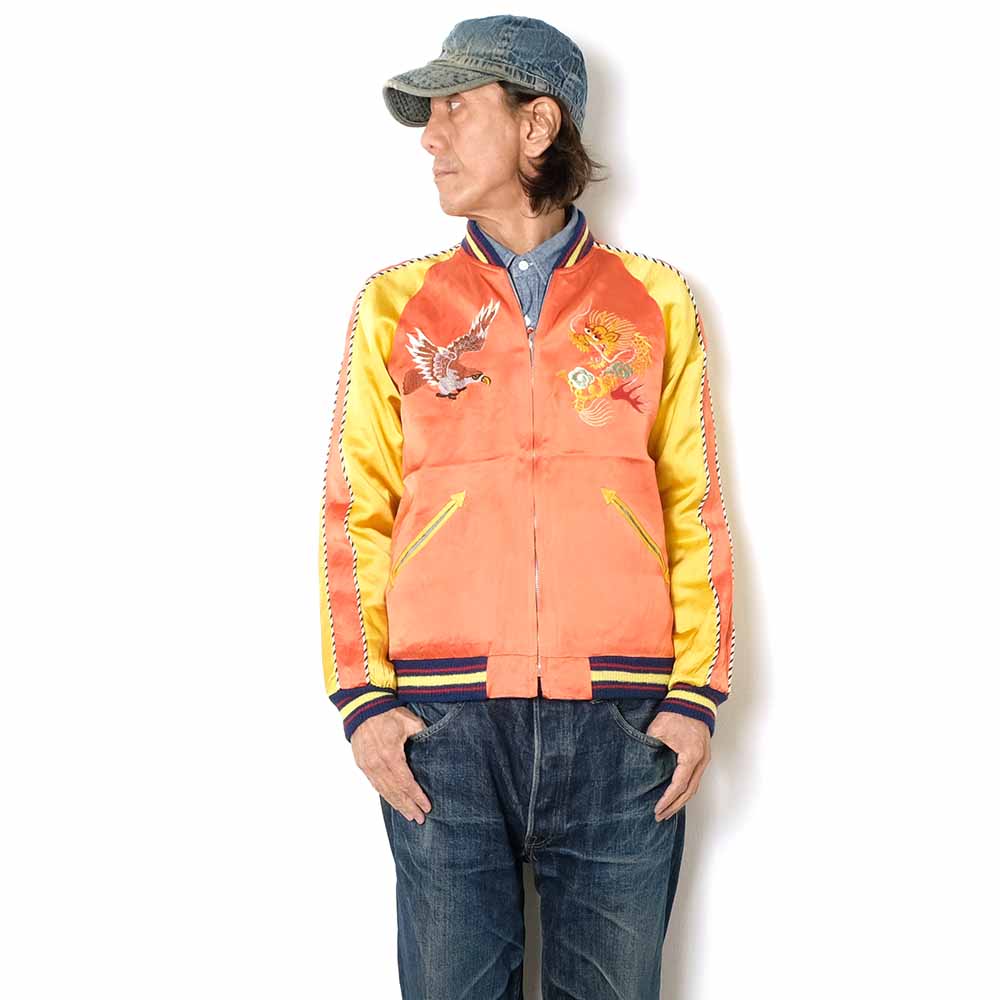 TAILOR TOYO - Acetate Souvenir Jacket - KOSHO ＆ CO. - Special Edition - EAGLE ＆ DRAGON × JAPAN MAP - TT15911-159