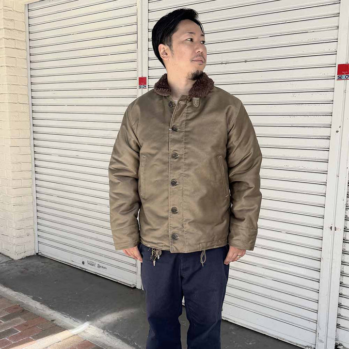 WAREHOUSE - NAF1168 N-1 WINTER JACKET - KHAKI - 2181PL-24