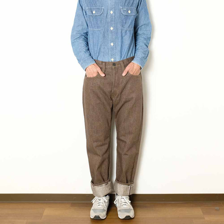 Pure Blue Japan - 14oz. Brown Denim - Regular Straight - BR-14OZ-003