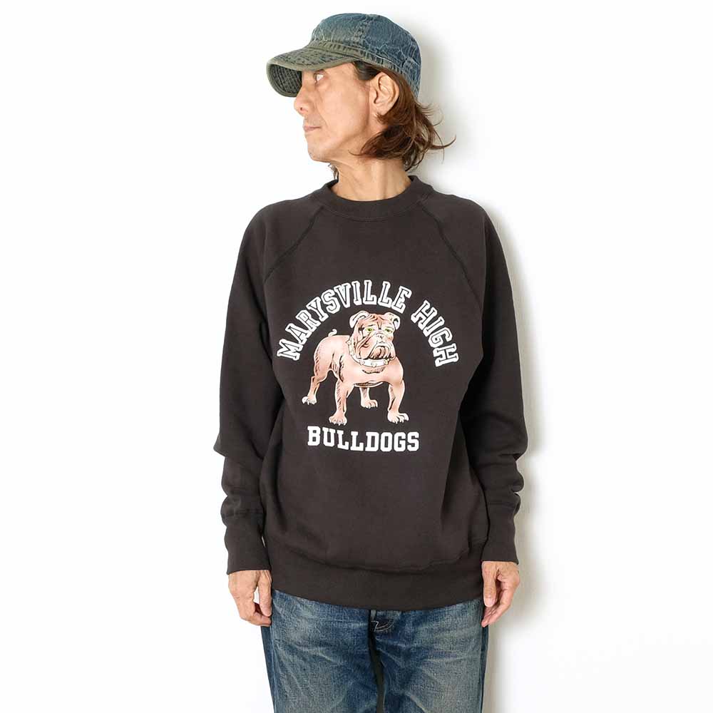 WAREHOUSE - Lot.409 - RAGLAN CREW SWEAT - MARYSVILLE HIGH - 409MAR-25