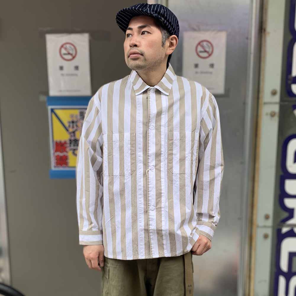 BARNS - WIDE STRIPE L/S SHIRT - BR-24200