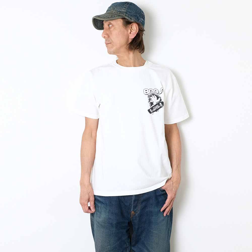 STUDIO D’ARTISAN - USA COTTON PRINT T-SHIRT - BOO - 8168A