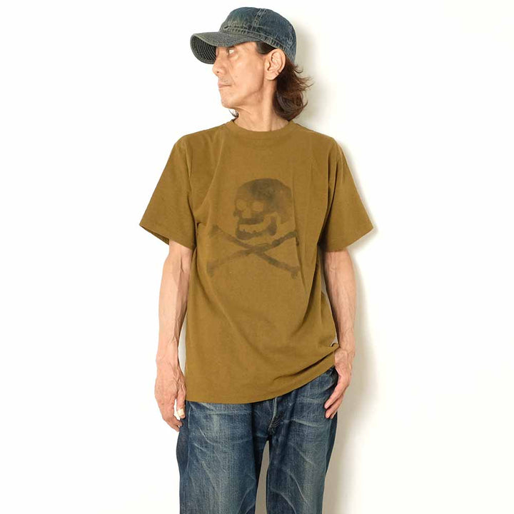 DUBBLEWORKS - Lot.33005 S/S T-SHIRT - SKULL AND BONE - 33005SKA-26