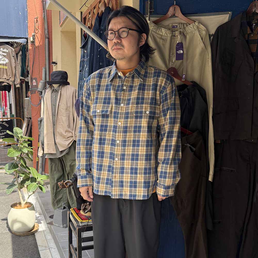 UNIVERSALOVERALL - NEL CHECK WORK SHIRT - HT2531100