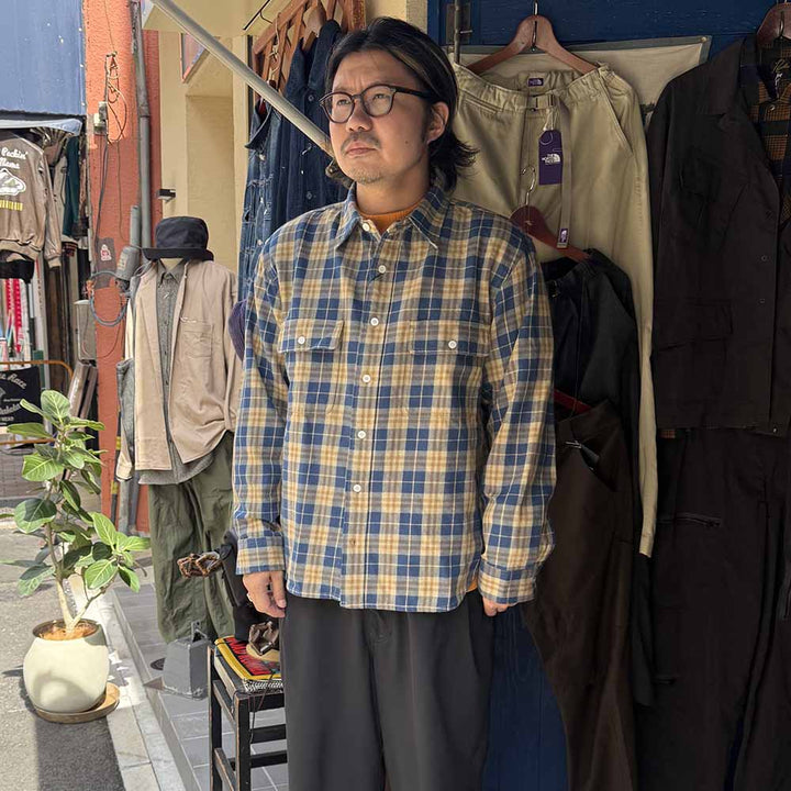 UNIVERSALOVERALL - NEL CHECK WORK SHIRT - HT2531100