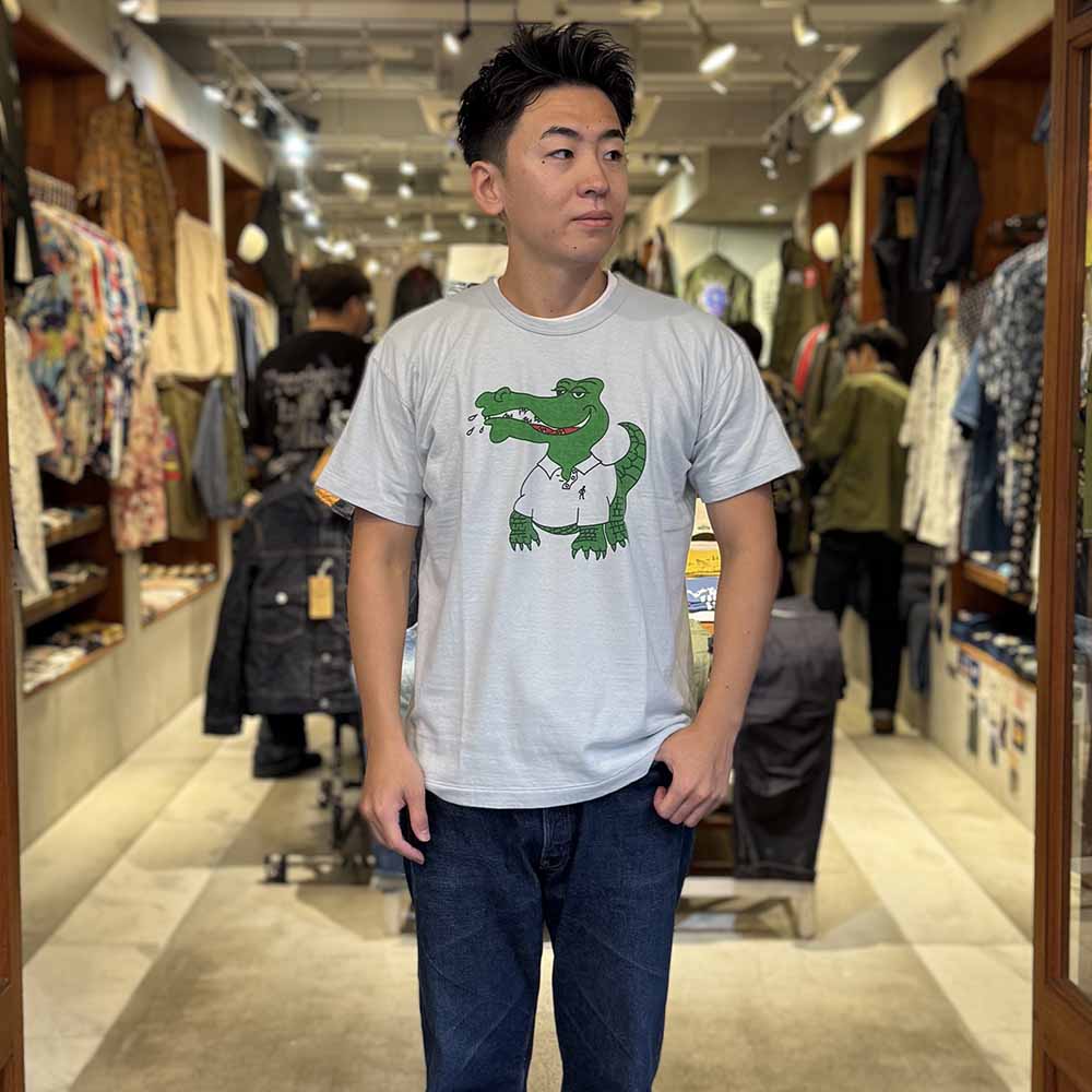WAREHOUSE - 2ND HAND SERIES - Lot.4064 - S/S T-SHIRTS - CROCODILE - 4064CRO-25