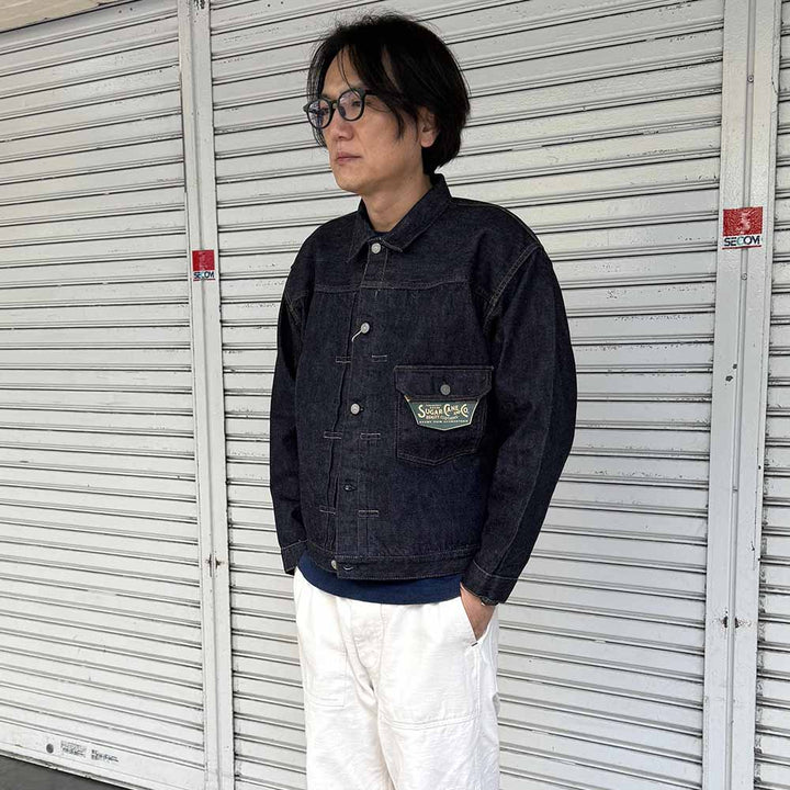 SUGAR CANE - 13oz. DENIM BLOUSE 1936 MODEL - T-BACK - SC11936T