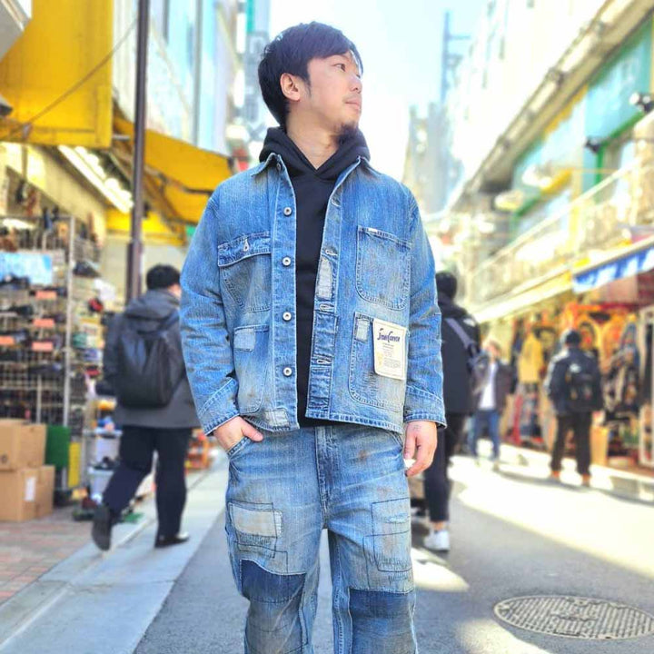 UNIVERSAL OVERALL - 12.75oz CONE DENIM REMAKE COVERALL - HT2433400-C