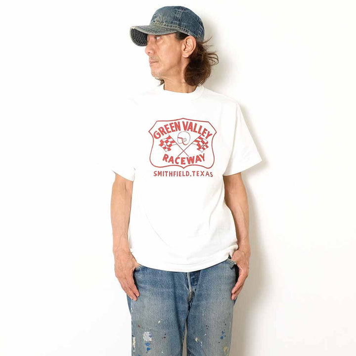 WAREHOUSE - Lot 4601 - S/S T-SHIRT - GREEN VALLEY - 4601GRE-26