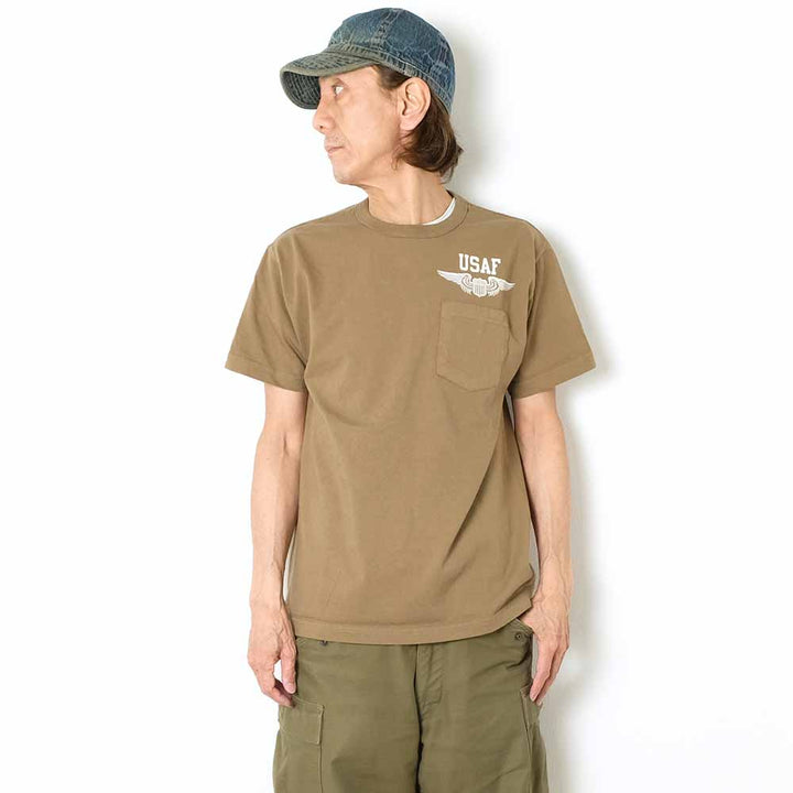 BUZZ RICKSON'S - S/S POCKET T-SHIRT - U.S. AIR FORCE - BR79579