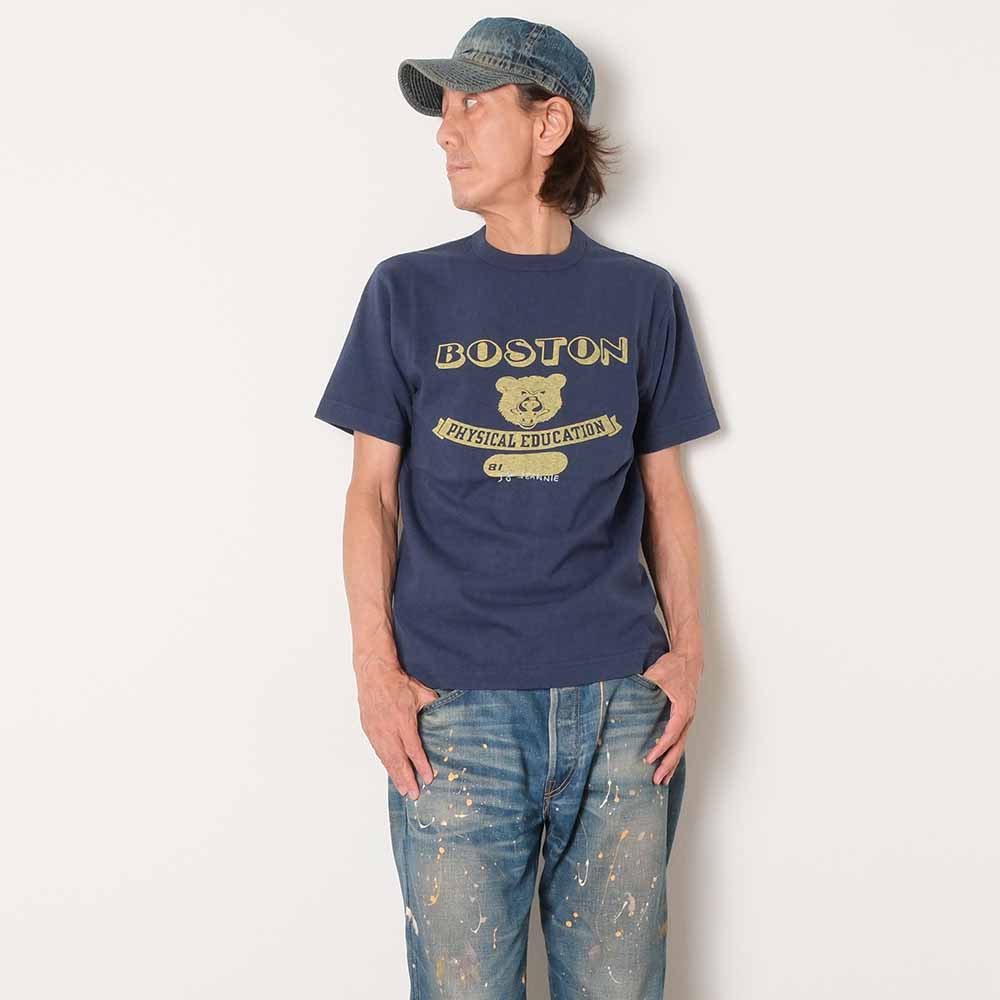 BARNS - TSURIAMI CREW NECK - S/S T-SHIRT - BOSTON - BR-26330