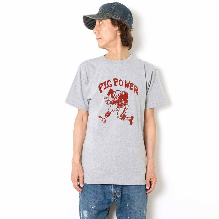 DUBBLE WORKS - Lot.33005 - S/S T-SHIRT - PIG POWER - 33005PIG-24