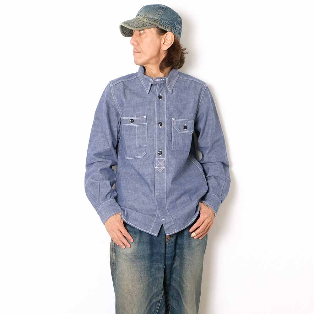 STUDIO D’ARTISAN & SA. - CHAMBRAY WORK SHIRT - 5333A