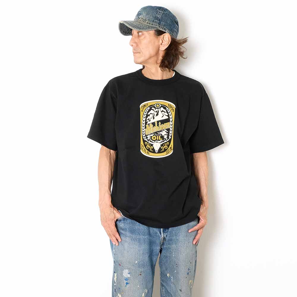 BARNS - TOUGH NECK S/S PRINT T-SHIRT - Michigan OIL - BR-26259