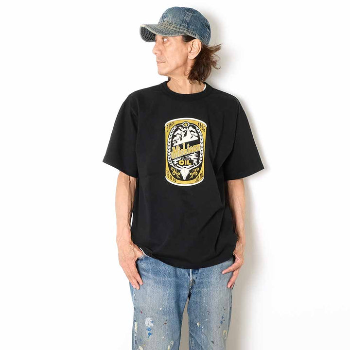BARNS - TOUGH NECK S/S PRINT T-SHIRT - Michigan OIL - BR-26259