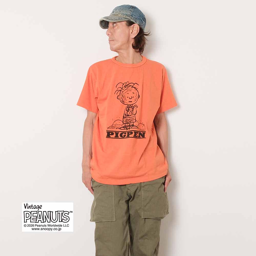 WAREHOUSE - S/S T-SHIRT - I'M A DUST MAGNET! (PIG PEN) - YP126S-5