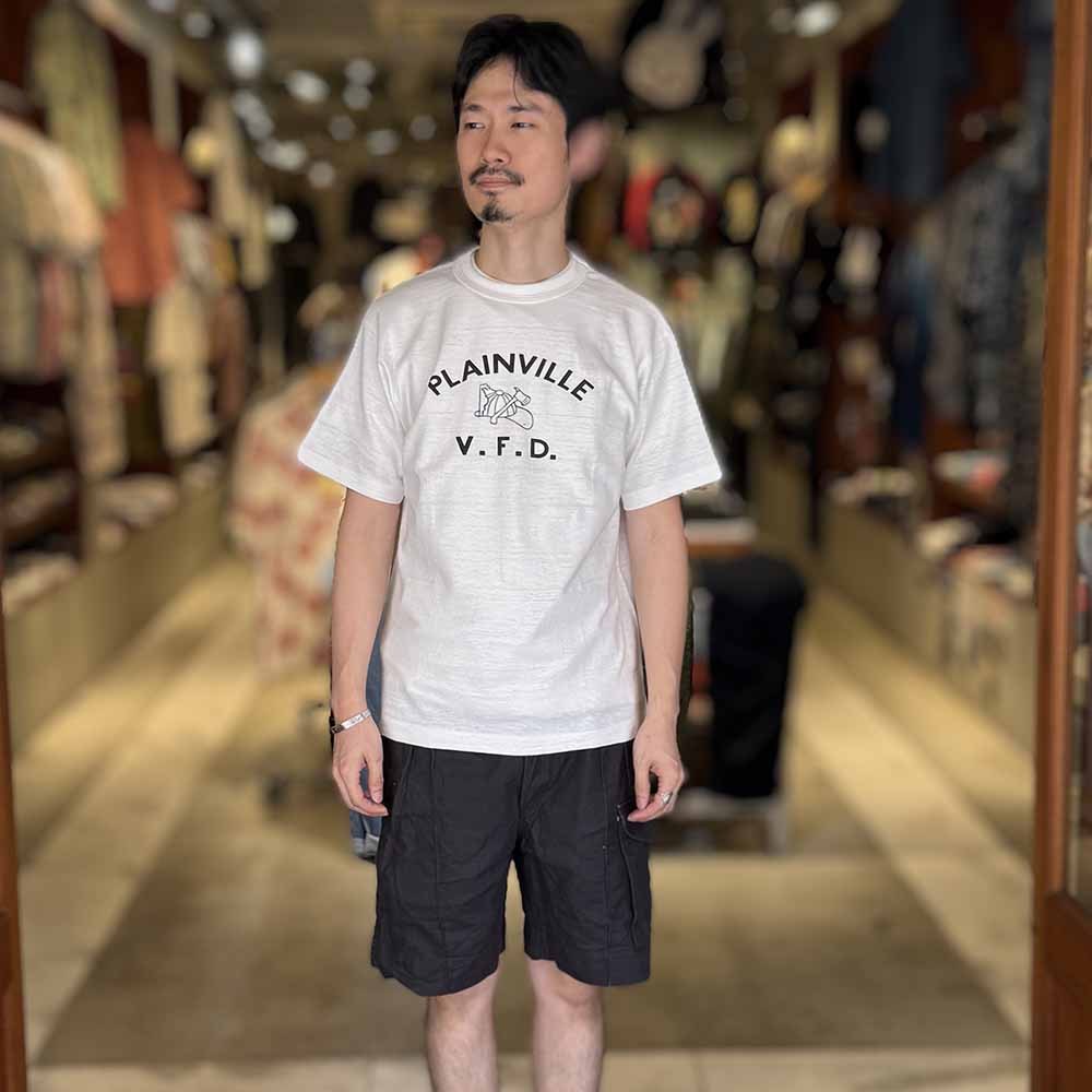 WAREHOUSE - Lot 4601 - S/S T-SHIRT - PLAINVILLE - 4601PLA-25