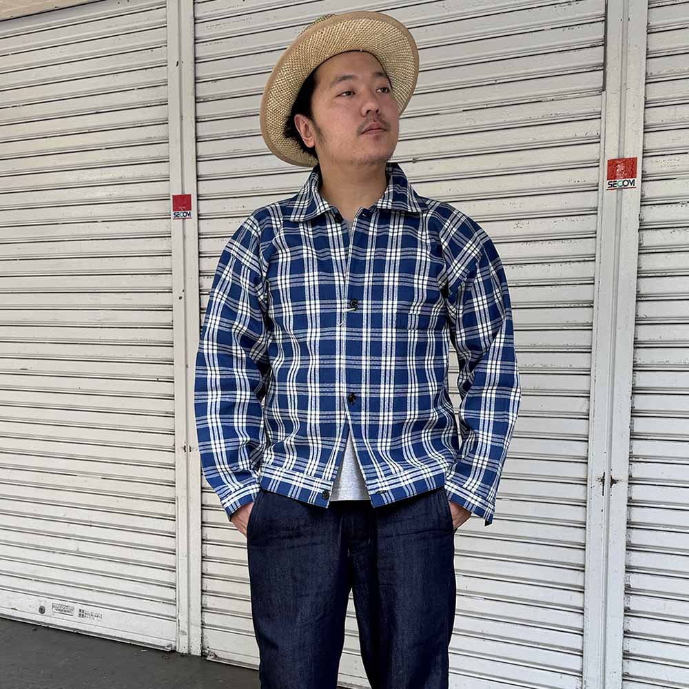 WAREHOUSE - 1900’S WHITE CHECK BLOUSE - 2231-1900-CK