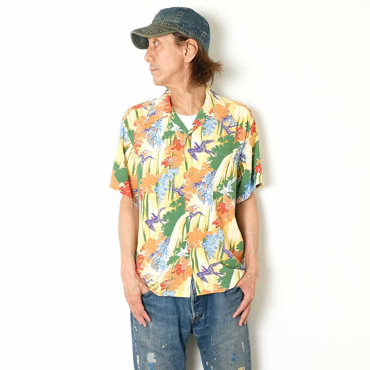 SUN SURF - S/S RAYON HAWAIIAN SHIRT - SWALLOW WILDLY FLUTTERING - SS39426