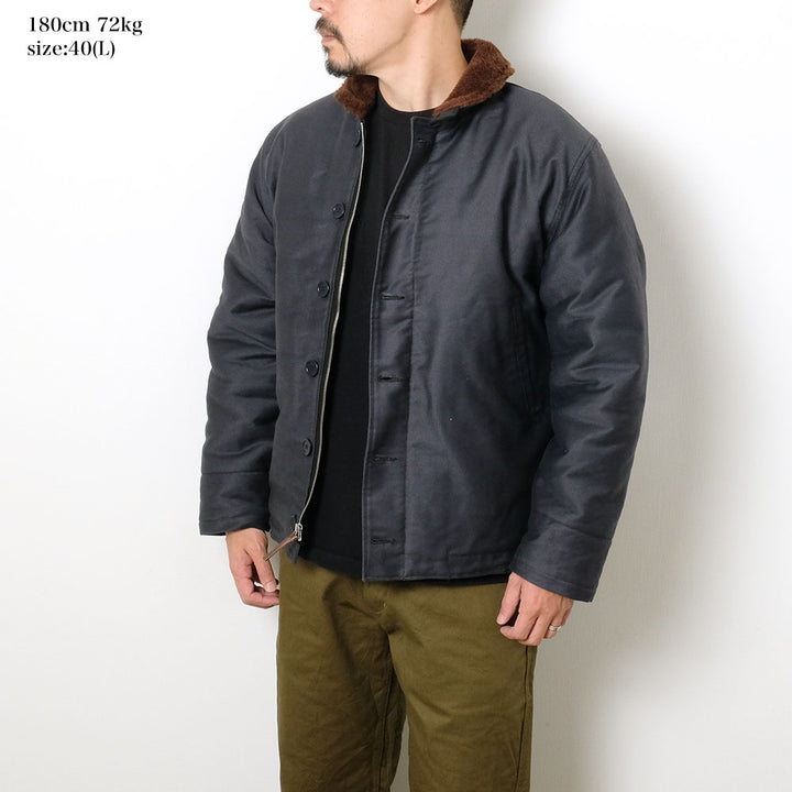 WAREHOUSE - N-1 WINTER JACKET - NAVY BLUE - 2181-23