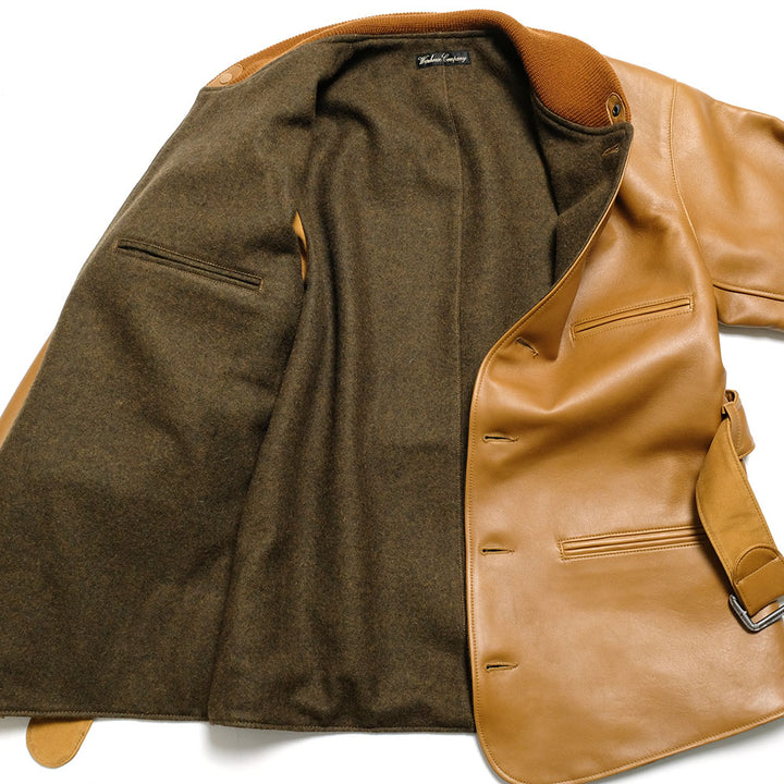 WAREHOUSE - ONE OF THE BEST - LEATHER COAT - 2204