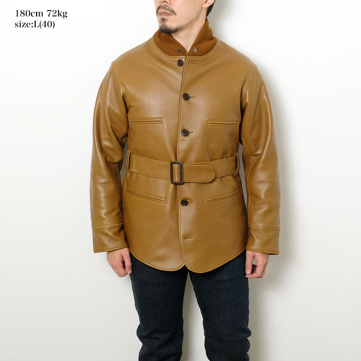 WAREHOUSE - ONE OF THE BEST - LEATHER COAT - 2204