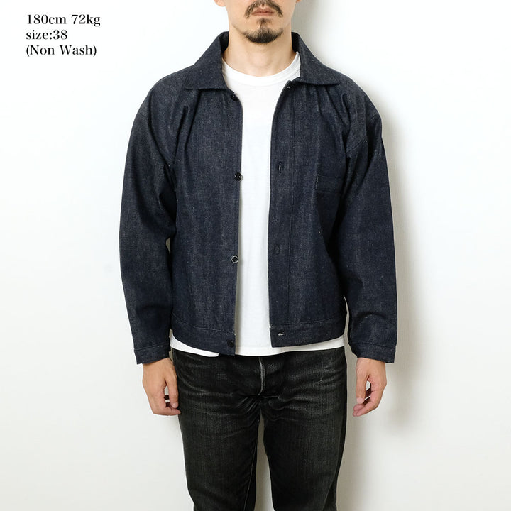 WAREHOUSE - Lot 2231 1900’S INDIGO BLUE and WHITE CHECK BLOUSE - 2231-1900