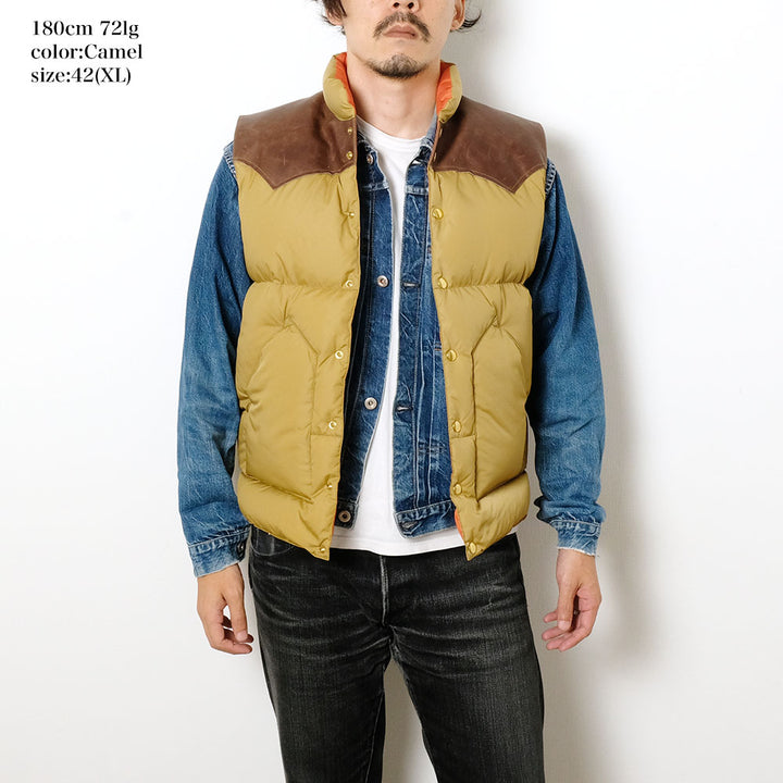WAREHOUSE × Rocky Mountain Featherbed - NYLON DOWN VEST - 2234RM-25