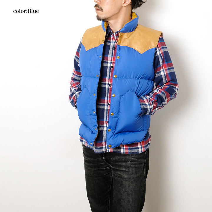 WAREHOUSE × Rocky Mountain Featherbed - NYLON DOWN VEST - 2234RM-25