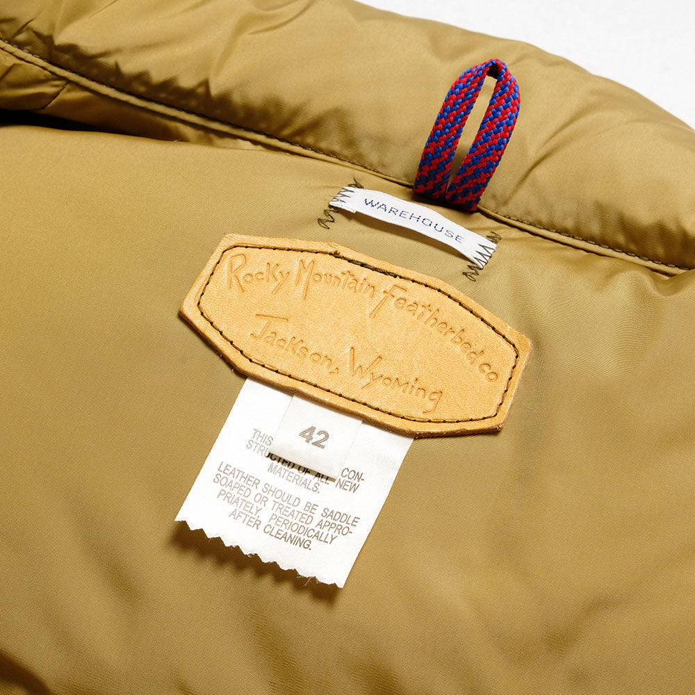 WAREHOUSE × Rocky Mountain Featherbed - HBT DOWN VEST - 2236RM-25