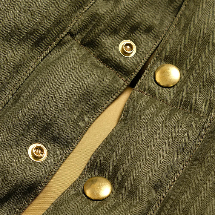 WAREHOUSE × Rocky Mountain Featherbed - HBT DOWN VEST - 2236RM-25