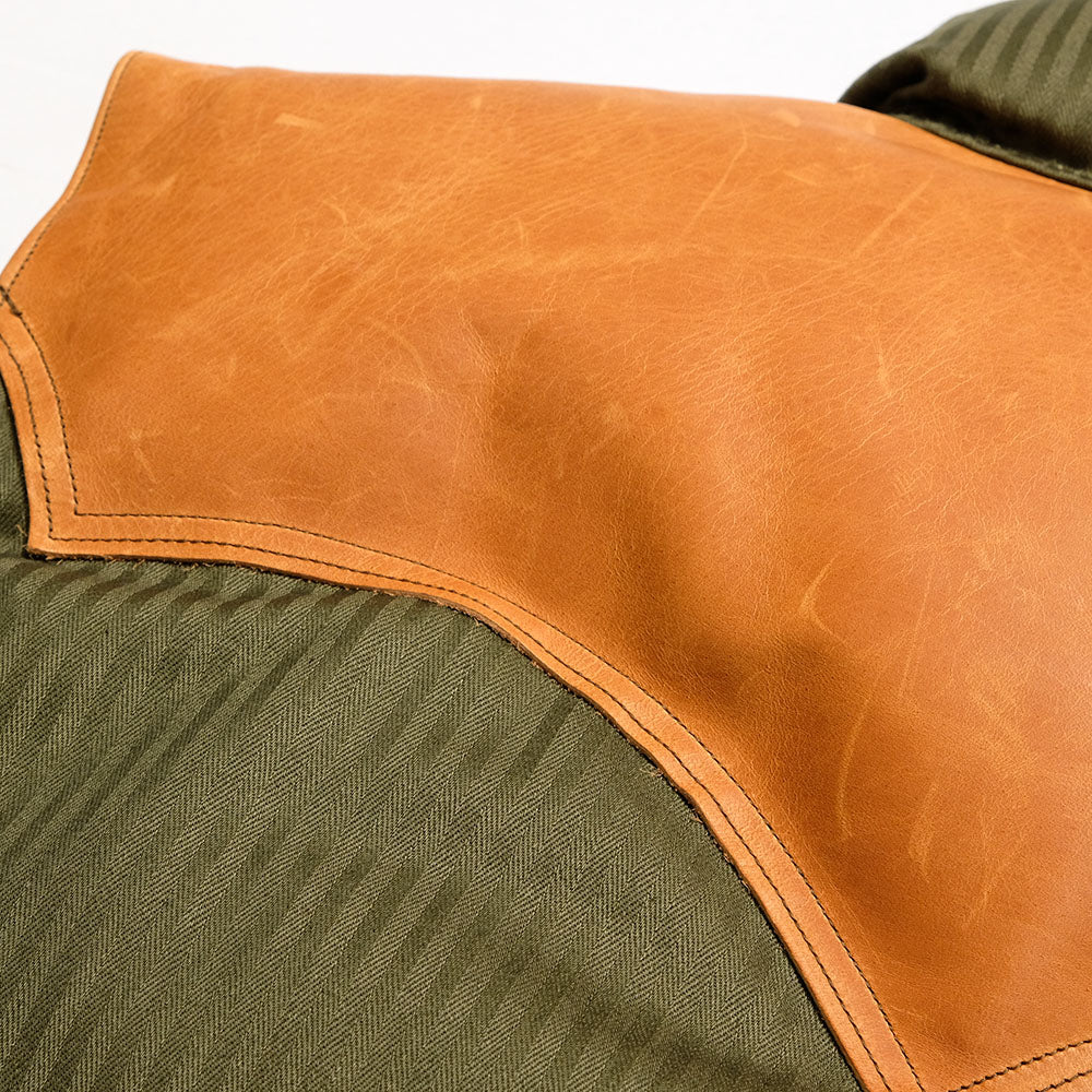 WAREHOUSE × Rocky Mountain Featherbed - HBT DOWN VEST - 2236RM-25