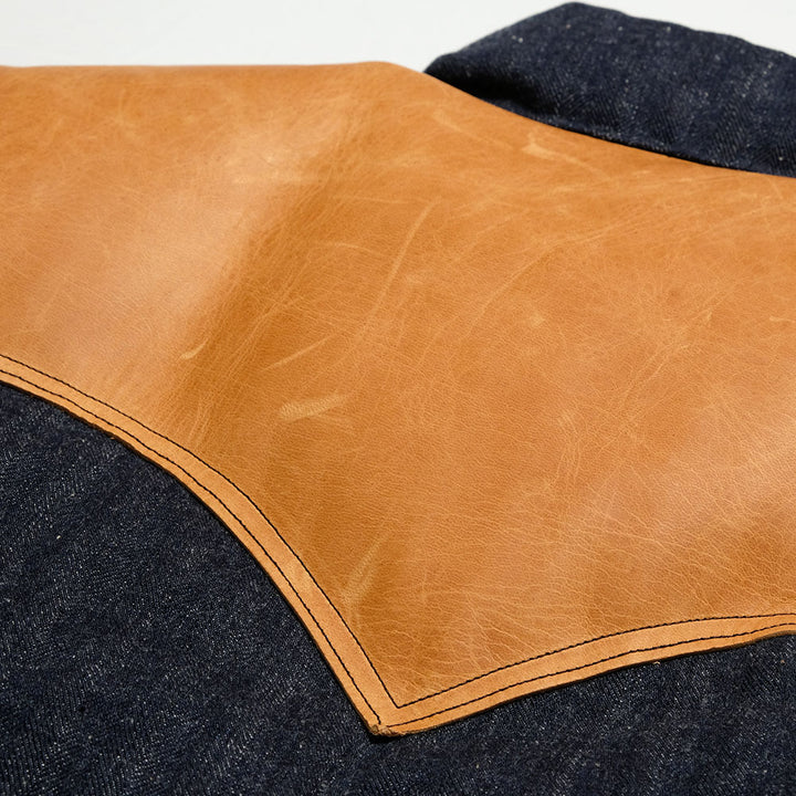 WAREHOUSE × Rocky Mountain Featherbed - INDIGO HBT DOWN VEST - 2237RM-25