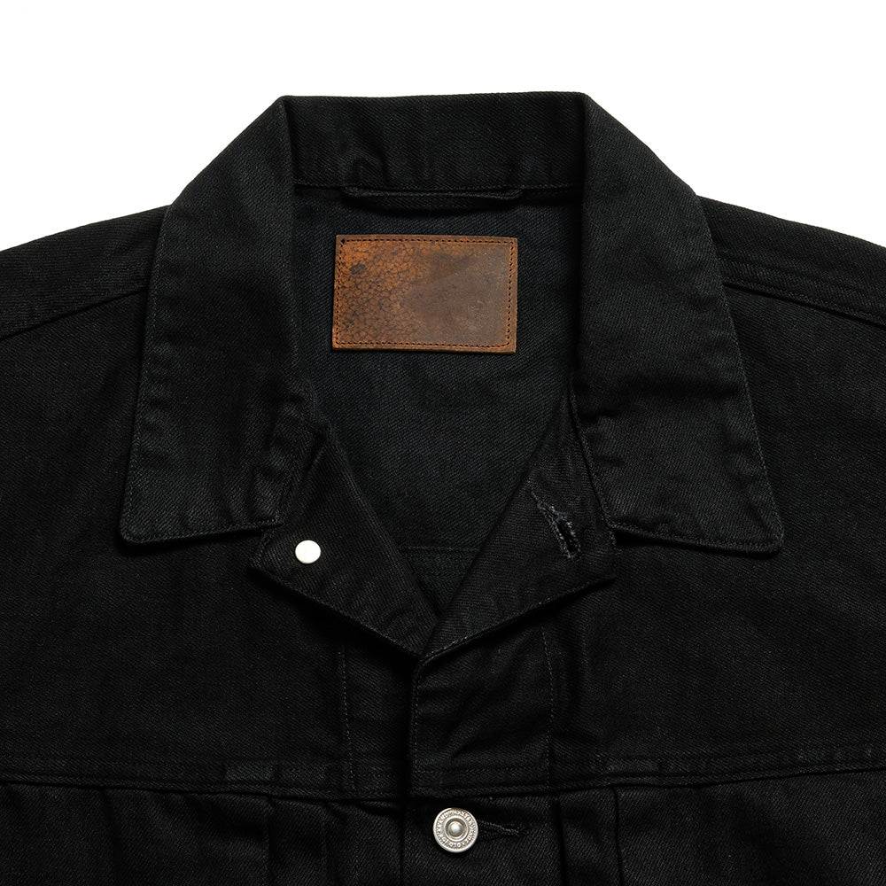 OLD JOE BRAND - LOWER FLAP POCKET JEAN JACKET - FADE BLACK - 241OJ-JK05