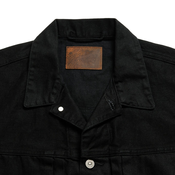 OLD JOE BRAND - LOWER FLAP POCKET JEAN JACKET - FADE BLACK - 241OJ-JK05