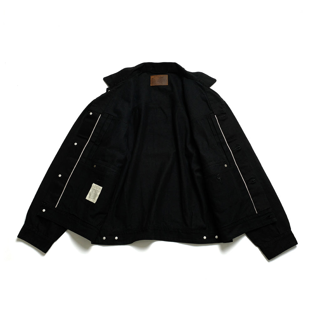 OLD JOE BRAND - LOWER FLAP POCKET JEAN JACKET - FADE BLACK - 241OJ-JK05