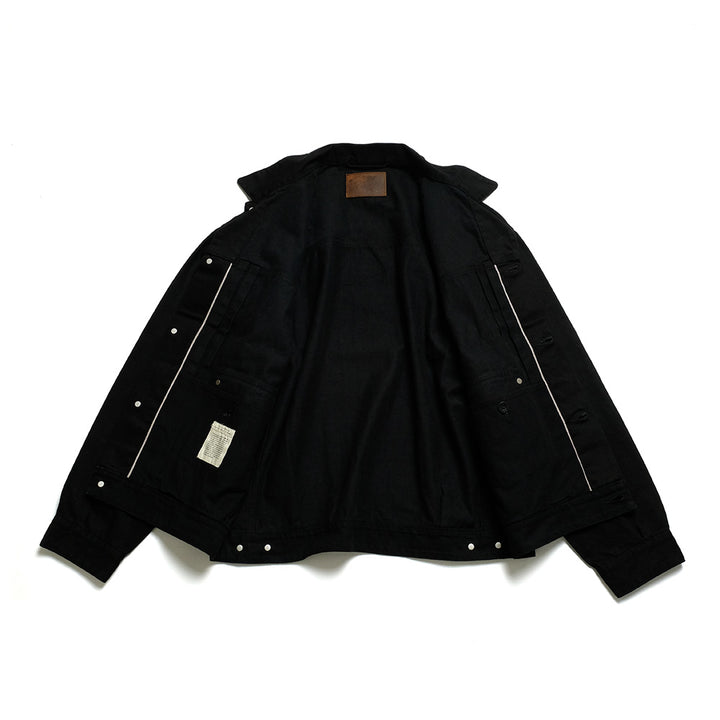 OLD JOE BRAND - LOWER FLAP POCKET JEAN JACKET - FADE BLACK - 241OJ-JK05