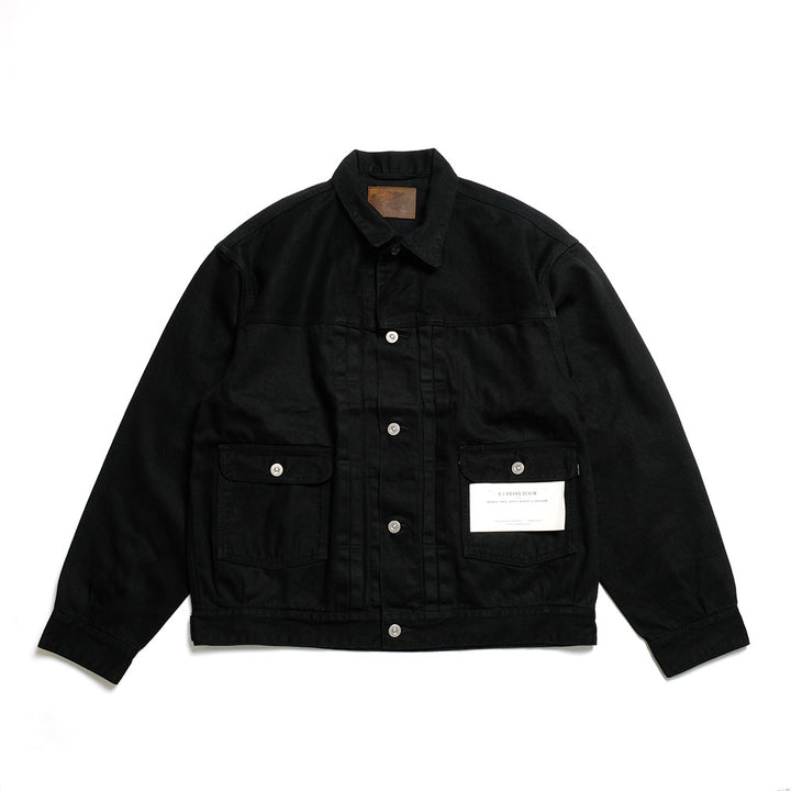 OLD JOE BRAND - LOWER FLAP POCKET JEAN JACKET - FADE BLACK - 241OJ-JK05