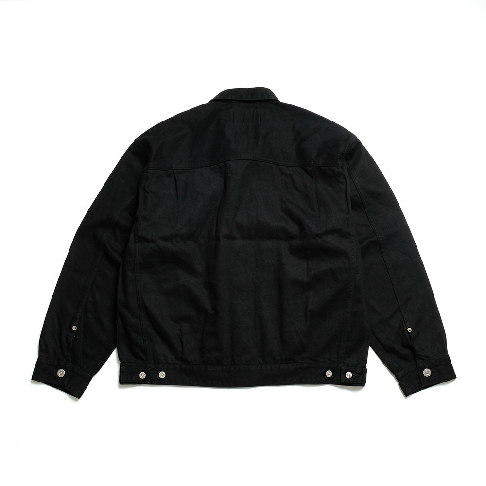 OLD JOE BRAND - LOWER FLAP POCKET JEAN JACKET - FADE BLACK - 241OJ-JK05