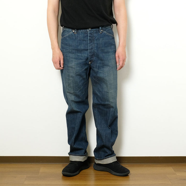 OLD JOE BRAND - FLAT-BACK JEAN TROUSER 946 - FADE INDIGO - 241OJ-PT05