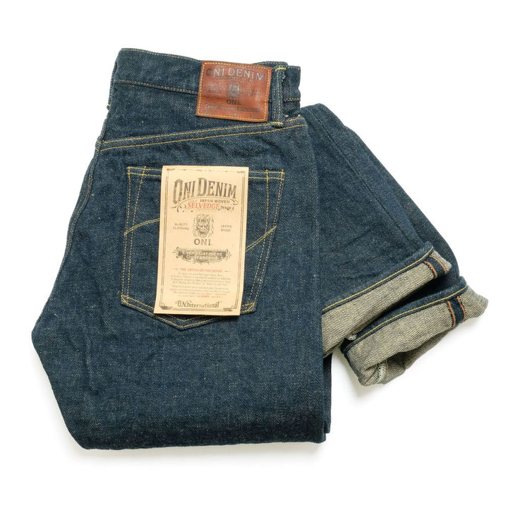 ONI DENIM - Regular Rise Neat Straight - 20oz Secret Denim - 歌舞伎耳 - ONI-246ZRKA